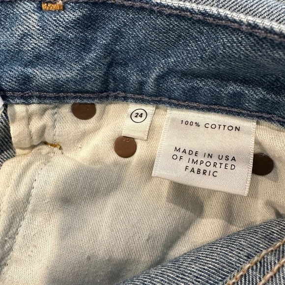 NWOT GRLFRND The Karolina Distressed A Little More Love Jeans Blue Size 24 - Picture 4 of 12